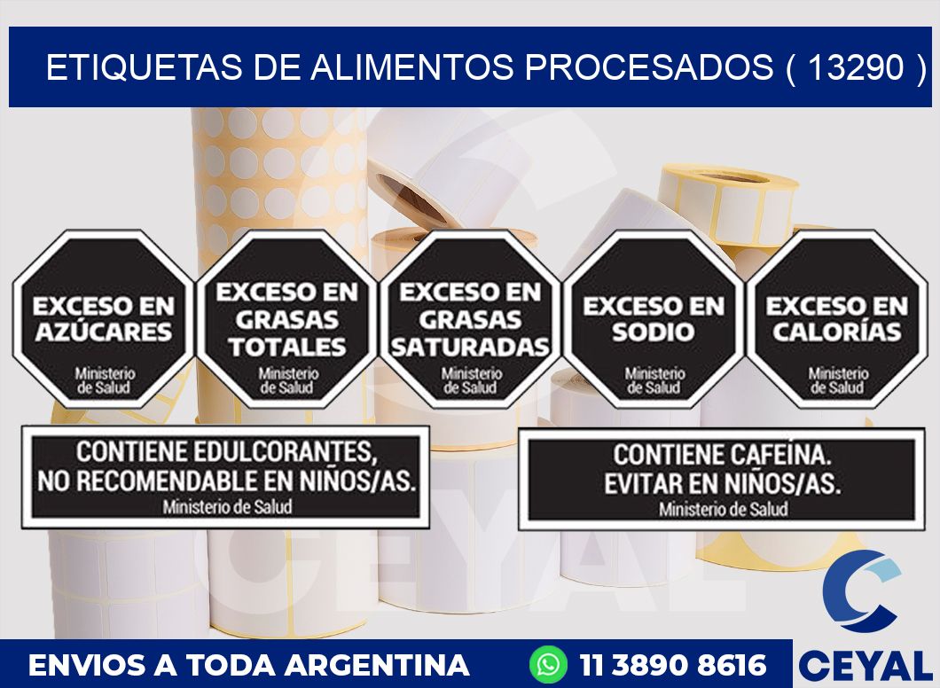 ETIQUETAS DE ALIMENTOS PROCESADOS ( 13290 )