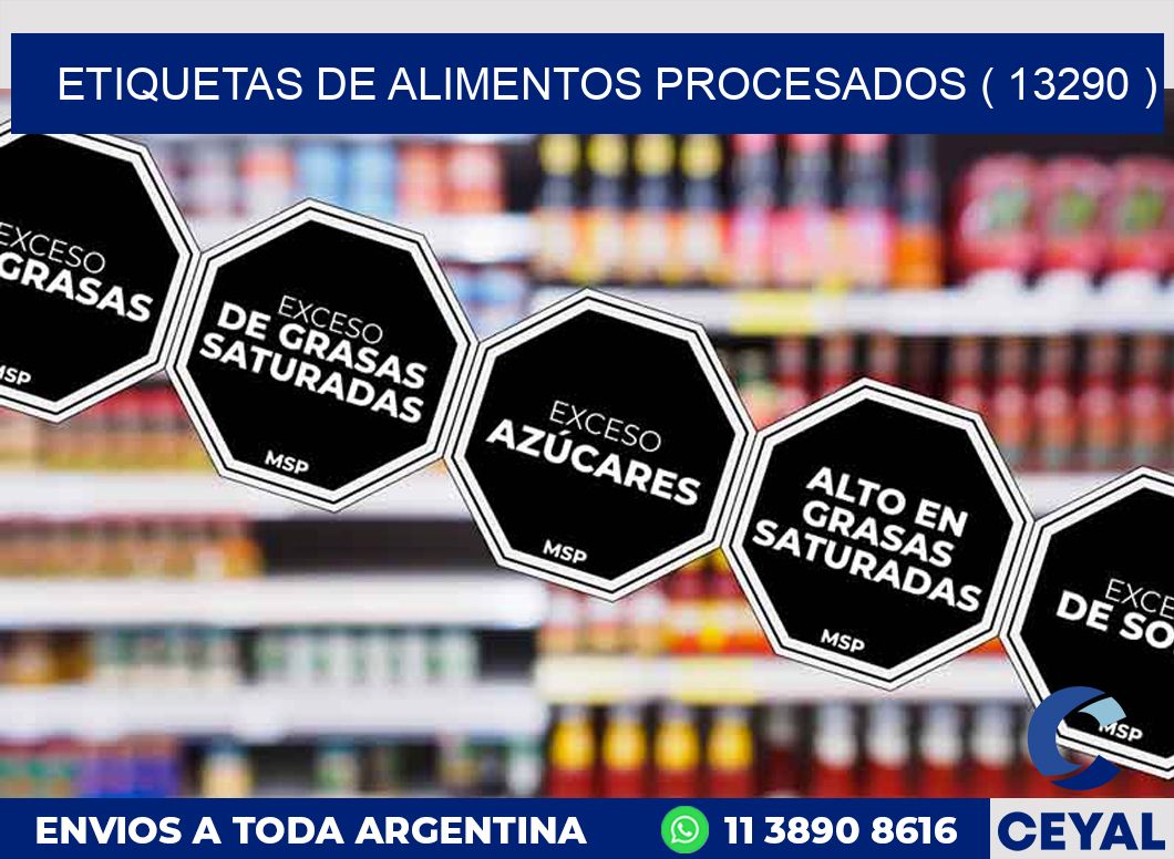 ETIQUETAS DE ALIMENTOS PROCESADOS ( 13290 )