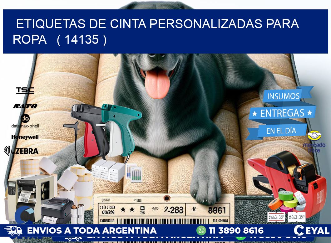 ETIQUETAS DE CINTA PERSONALIZADAS PARA ROPA   ( 14135 )