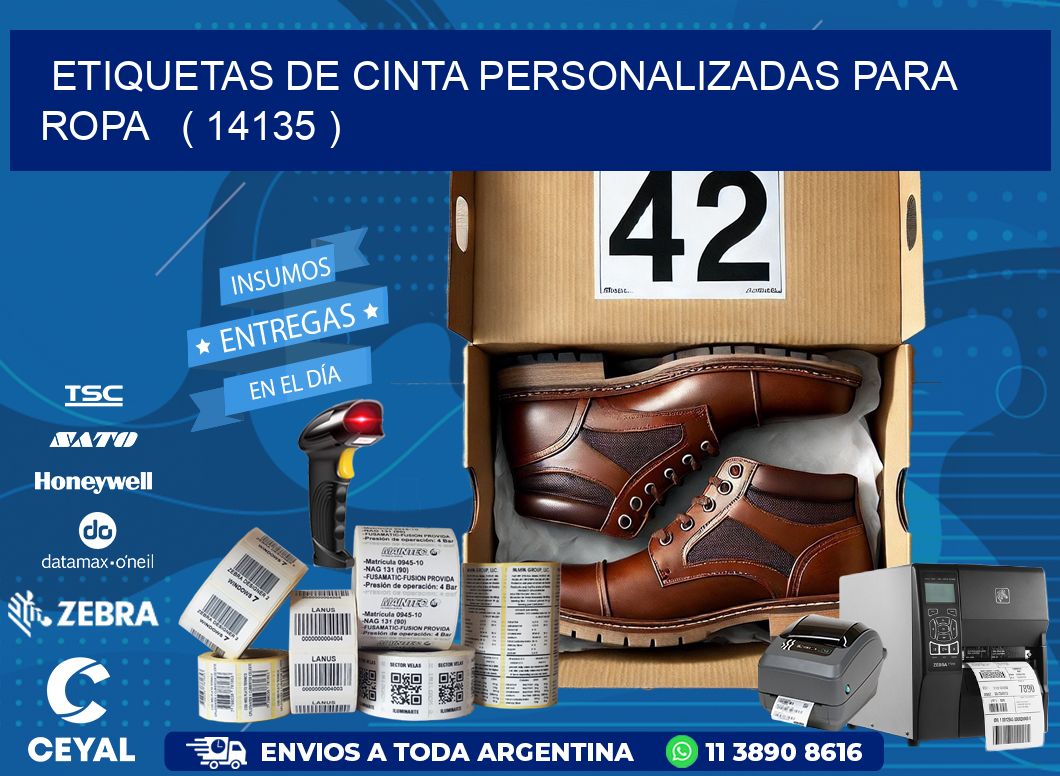 ETIQUETAS DE CINTA PERSONALIZADAS PARA ROPA   ( 14135 )