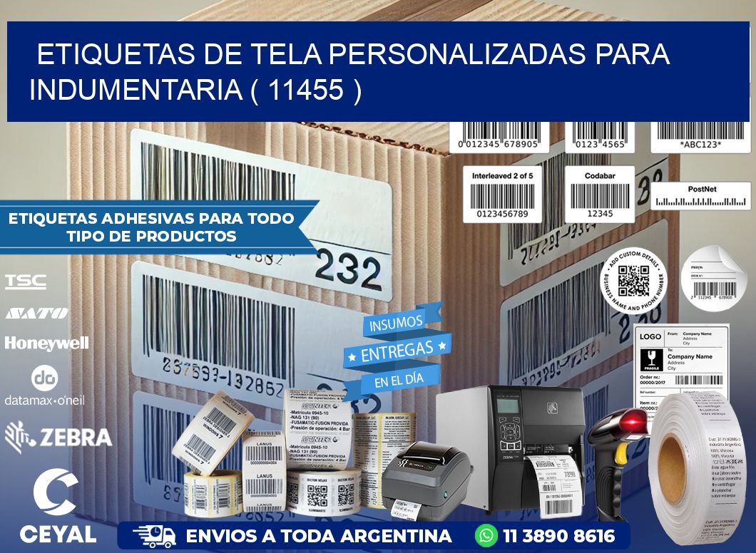 ETIQUETAS DE TELA PERSONALIZADAS PARA INDUMENTARIA ( 11455 )