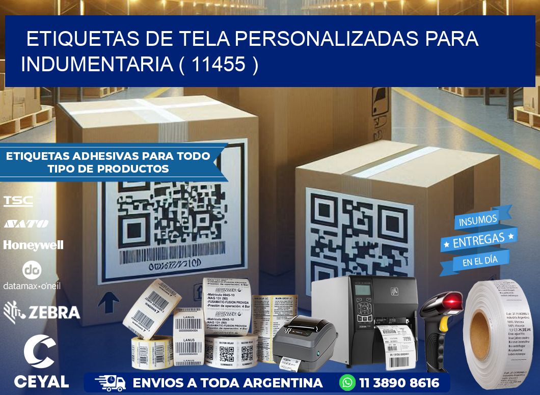 ETIQUETAS DE TELA PERSONALIZADAS PARA INDUMENTARIA ( 11455 )