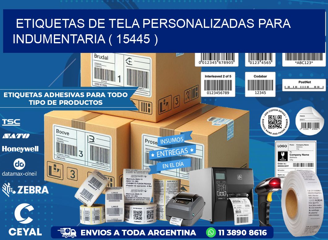 ETIQUETAS DE TELA PERSONALIZADAS PARA INDUMENTARIA ( 15445 )