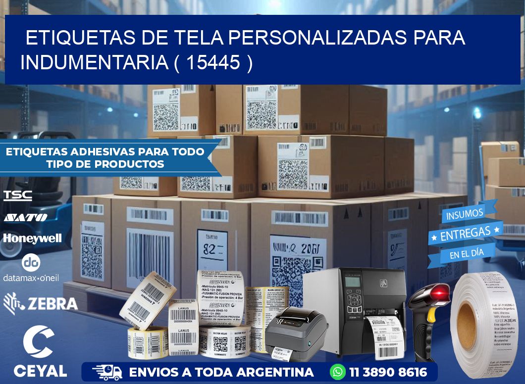 ETIQUETAS DE TELA PERSONALIZADAS PARA INDUMENTARIA ( 15445 )