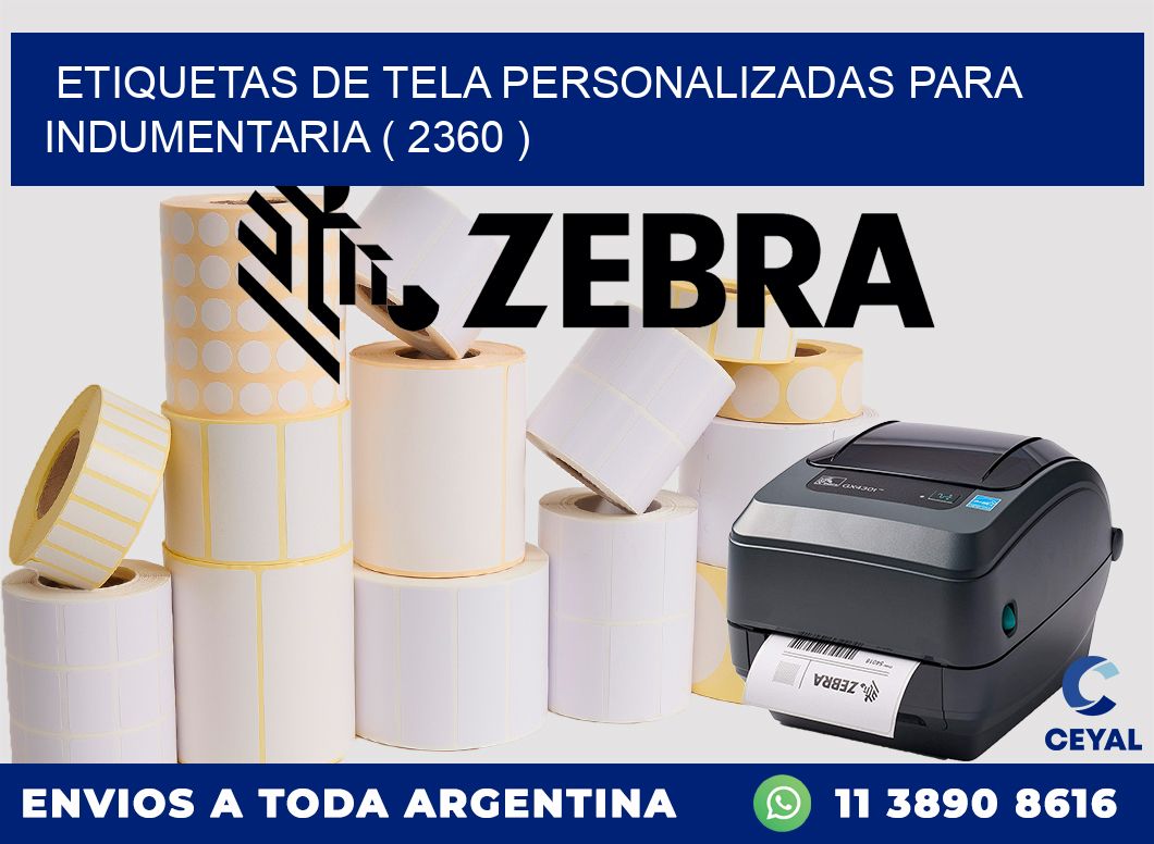 ETIQUETAS DE TELA PERSONALIZADAS PARA INDUMENTARIA ( 2360 )