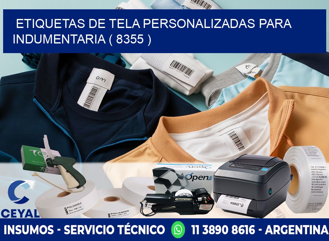 ETIQUETAS DE TELA PERSONALIZADAS PARA INDUMENTARIA ( 8355 )