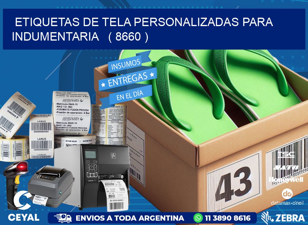 ETIQUETAS DE TELA PERSONALIZADAS PARA INDUMENTARIA   ( 8660 )