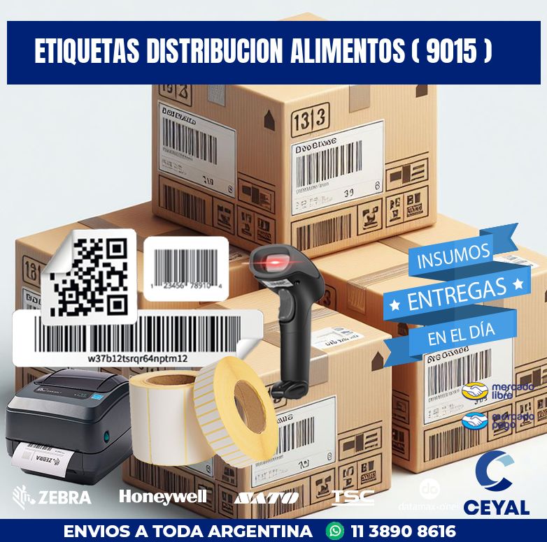 ETIQUETAS DISTRIBUCION ALIMENTOS ( 9015 )