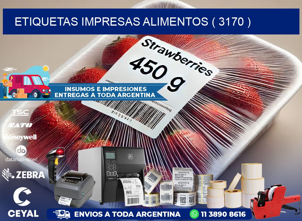 ETIQUETAS IMPRESAS ALIMENTOS ( 3170 )