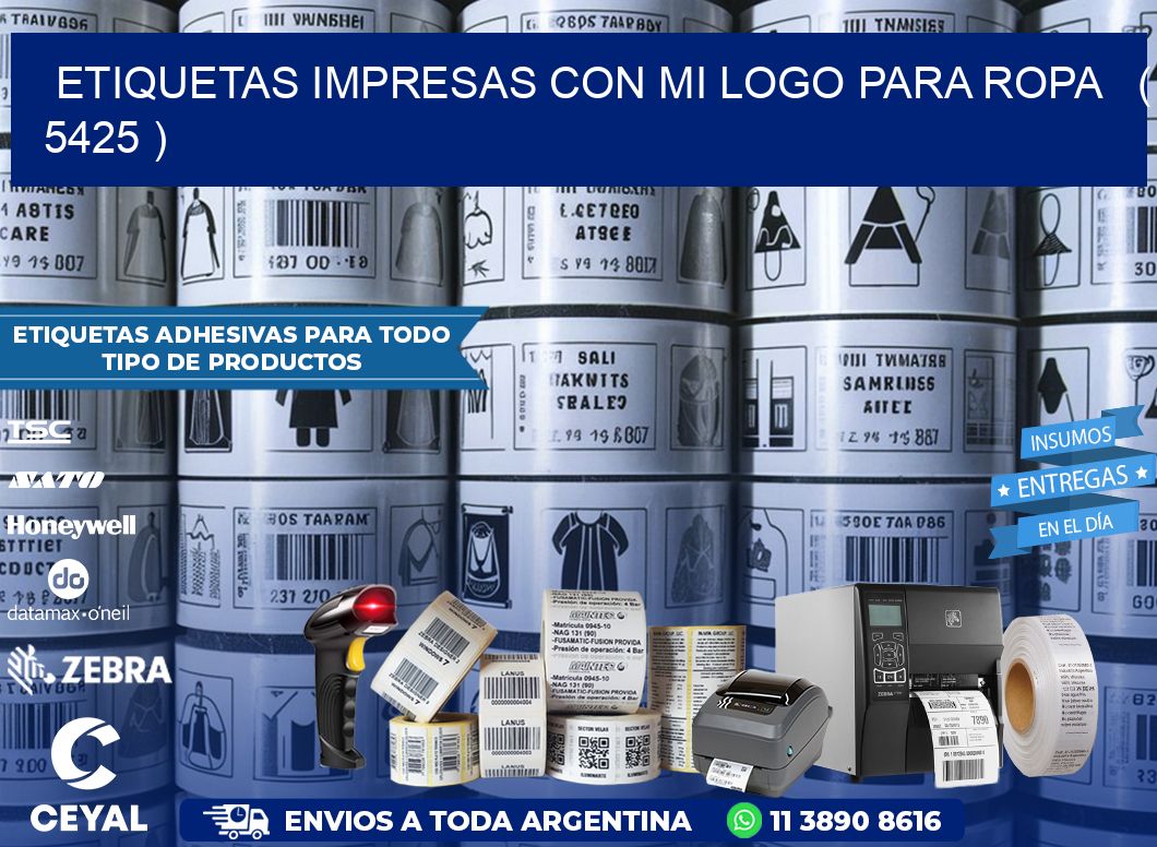 ETIQUETAS IMPRESAS CON MI LOGO PARA ROPA   ( 5425 )