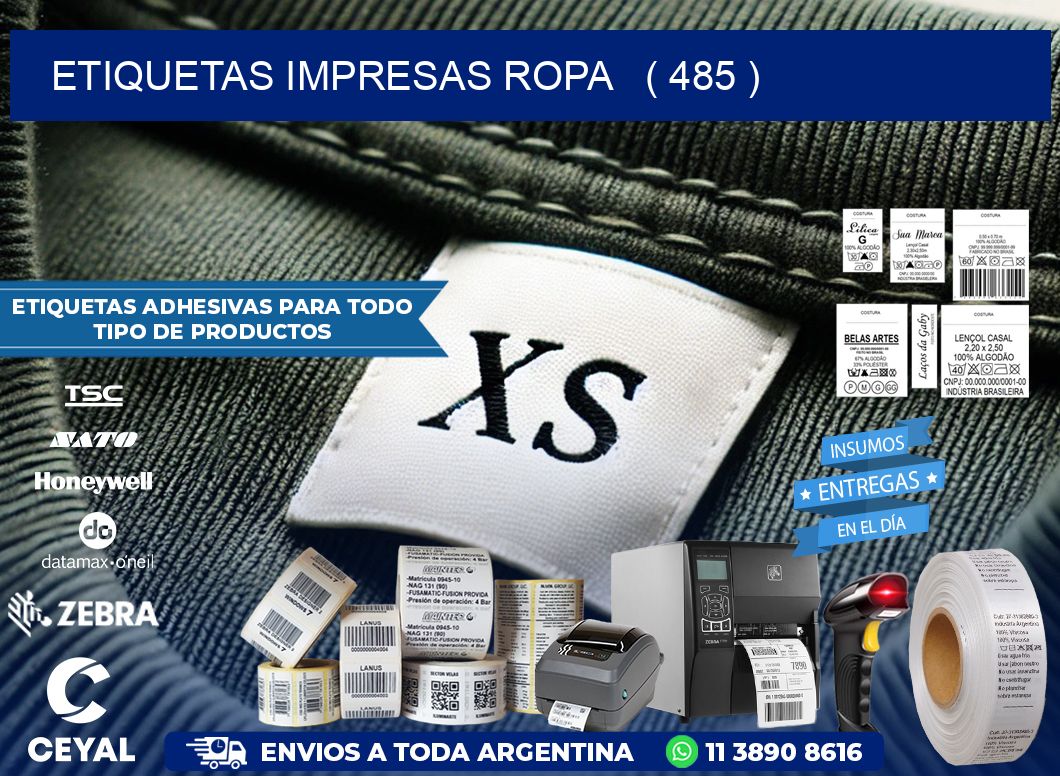 ETIQUETAS IMPRESAS ROPA   ( 485 )