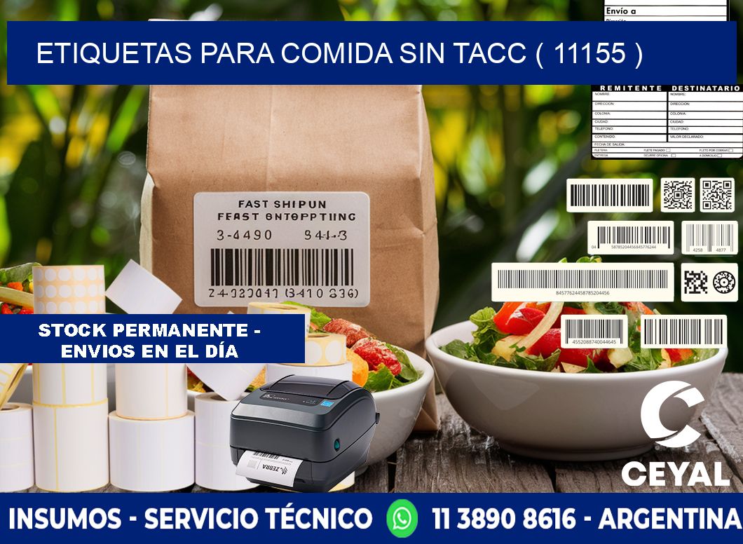 ETIQUETAS PARA COMIDA SIN TACC ( 11155 )