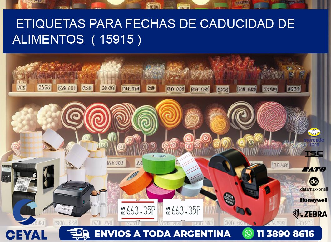 ETIQUETAS PARA FECHAS DE CADUCIDAD DE ALIMENTOS  ( 15915 )