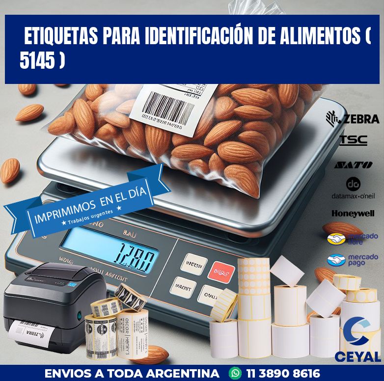 ETIQUETAS PARA IDENTIFICACIÓN DE ALIMENTOS ( 5145 )