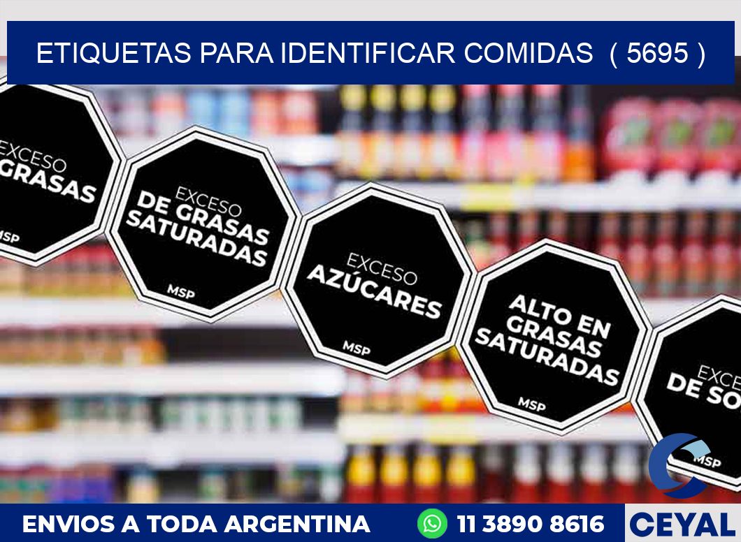 ETIQUETAS PARA IDENTIFICAR COMIDAS  ( 5695 )