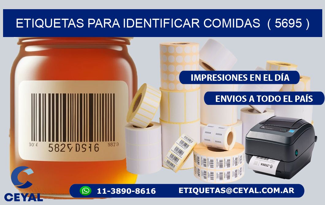 ETIQUETAS PARA IDENTIFICAR COMIDAS ( 5695 )