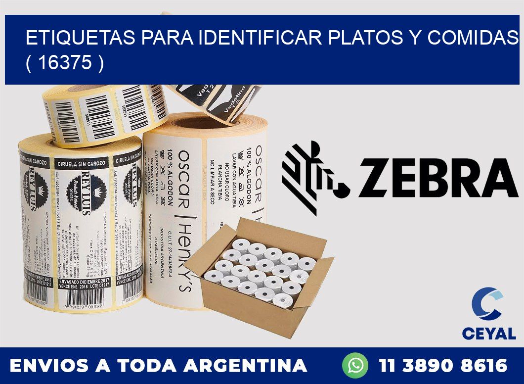 ETIQUETAS PARA IDENTIFICAR PLATOS Y COMIDAS ( 16375 )