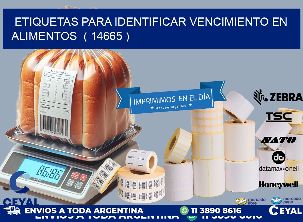 ETIQUETAS PARA IDENTIFICAR VENCIMIENTO EN ALIMENTOS  ( 14665 )