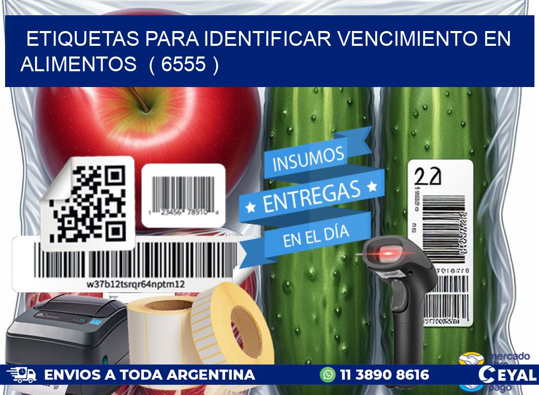 ETIQUETAS PARA IDENTIFICAR VENCIMIENTO EN ALIMENTOS ( 6555 )
