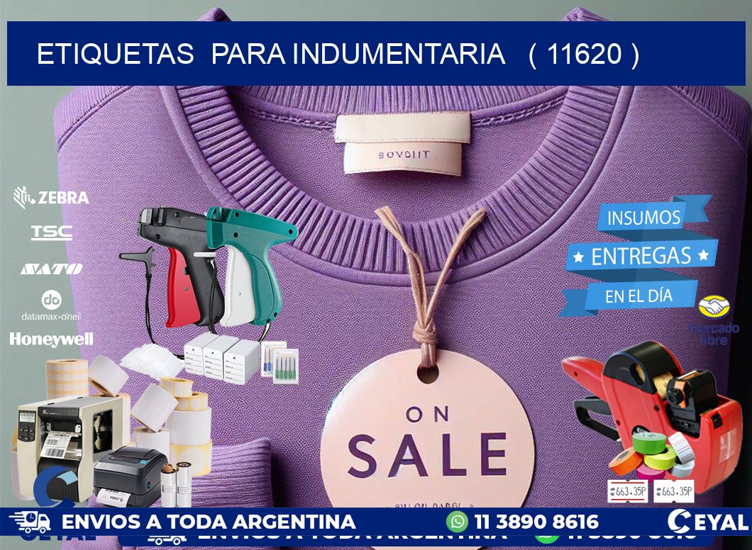 ETIQUETAS PARA INDUMENTARIA ( 11620 )