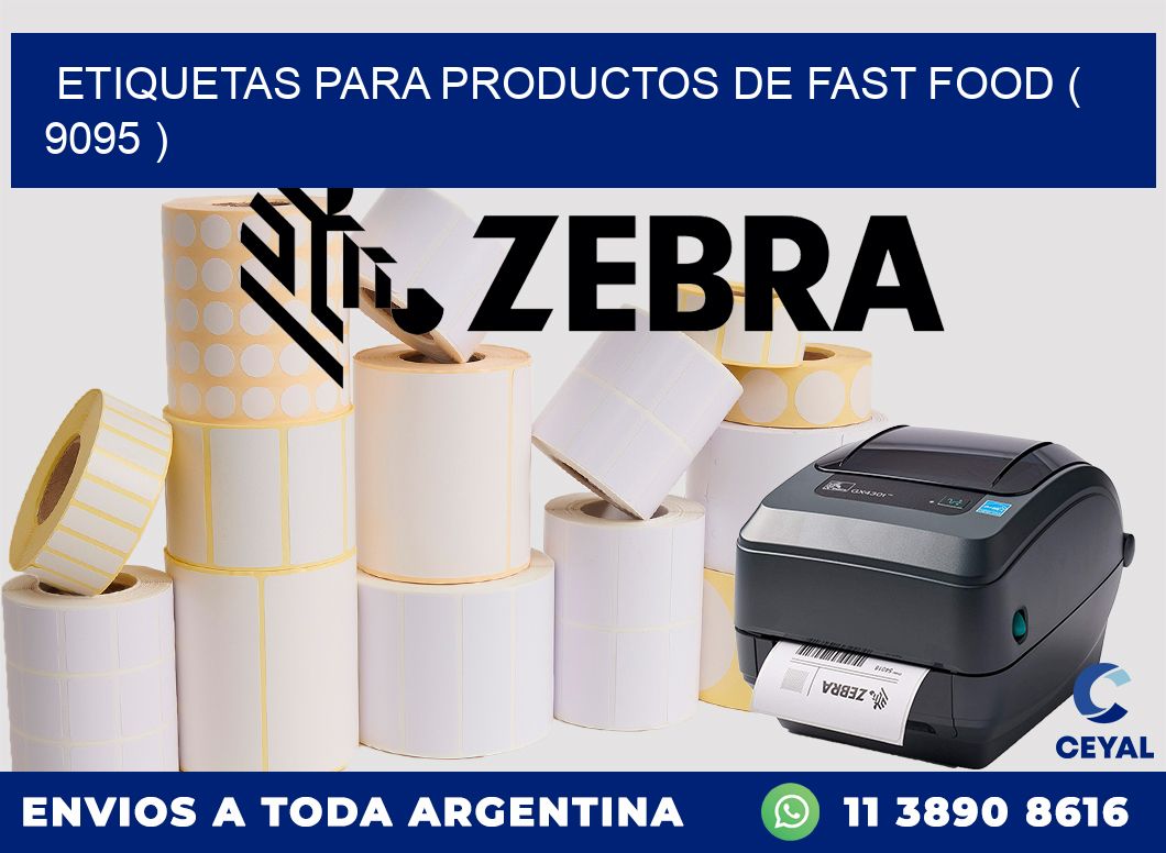 ETIQUETAS PARA PRODUCTOS DE FAST FOOD ( 9095 )