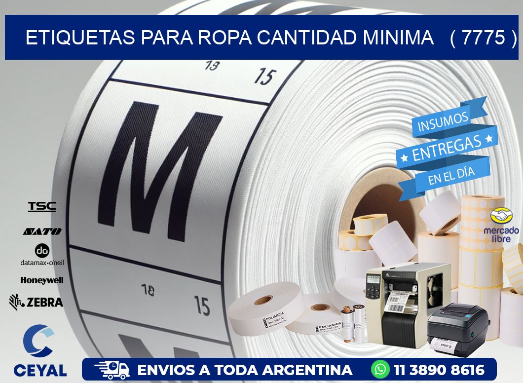 ETIQUETAS PARA ROPA CANTIDAD MINIMA   ( 7775 )