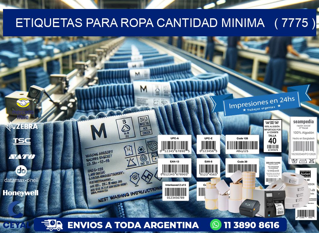 ETIQUETAS PARA ROPA CANTIDAD MINIMA   ( 7775 )