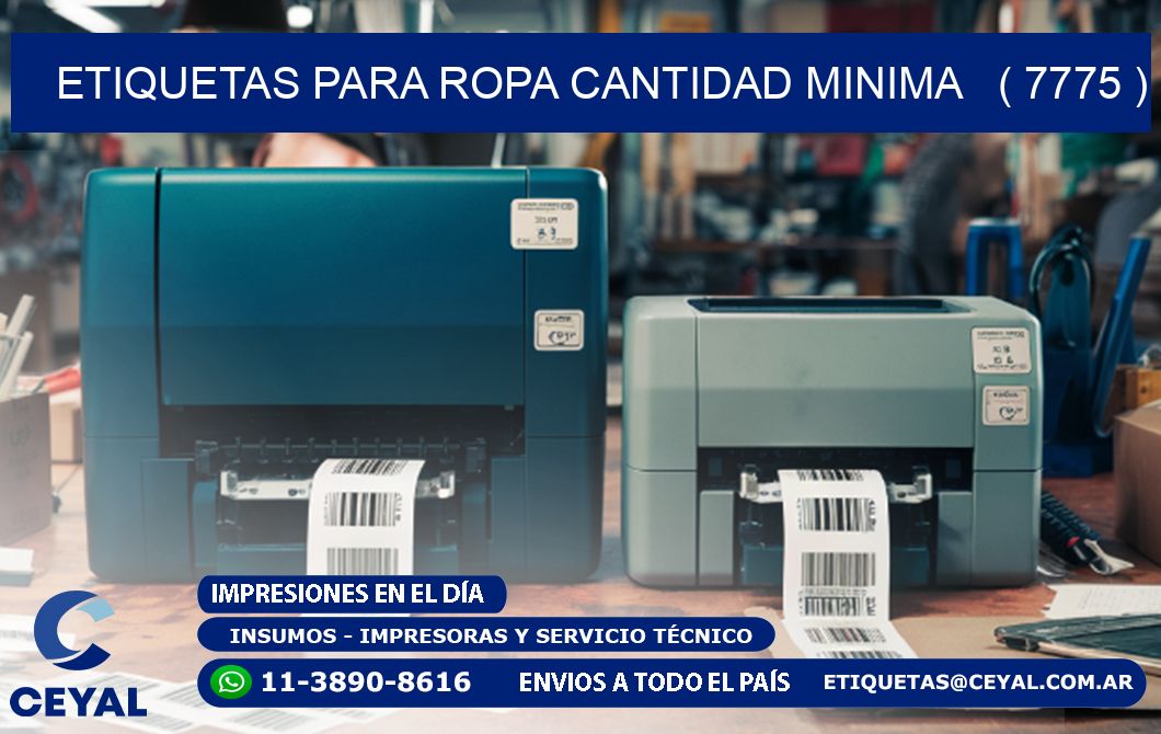 ETIQUETAS PARA ROPA CANTIDAD MINIMA   ( 7775 )