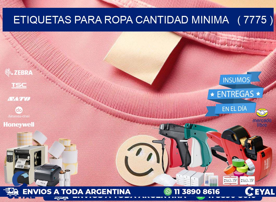 ETIQUETAS PARA ROPA CANTIDAD MINIMA   ( 7775 )