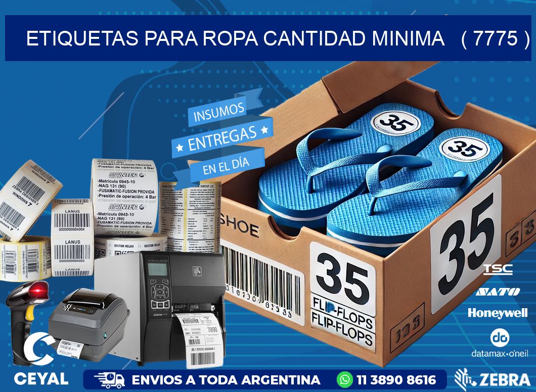 ETIQUETAS PARA ROPA CANTIDAD MINIMA   ( 7775 )