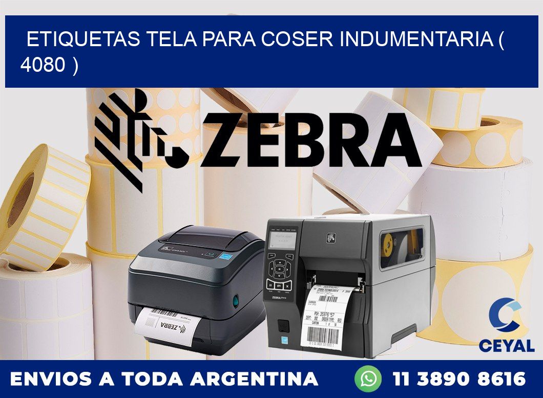 ETIQUETAS TELA PARA COSER INDUMENTARIA ( 4080 )