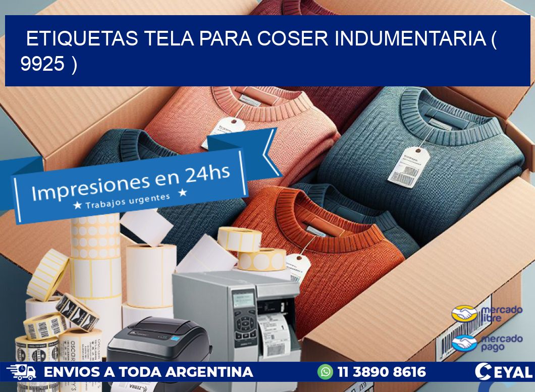 ETIQUETAS TELA PARA COSER INDUMENTARIA ( 9925 )