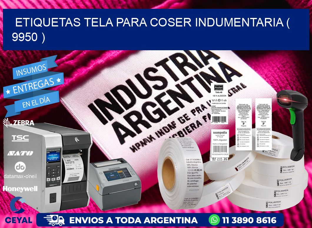 ETIQUETAS TELA PARA COSER INDUMENTARIA ( 9950 )