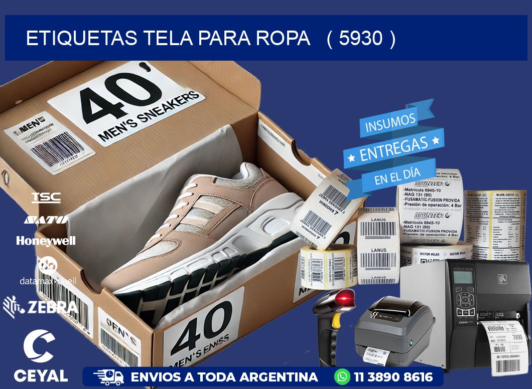 ETIQUETAS TELA PARA ROPA   ( 5930 )