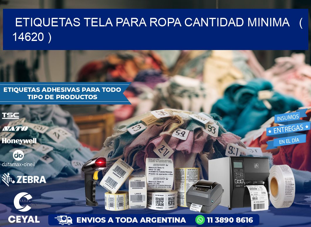 ETIQUETAS TELA PARA ROPA CANTIDAD MINIMA   ( 14620 )