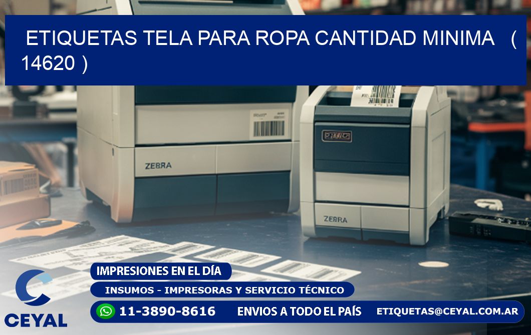 ETIQUETAS TELA PARA ROPA CANTIDAD MINIMA   ( 14620 )
