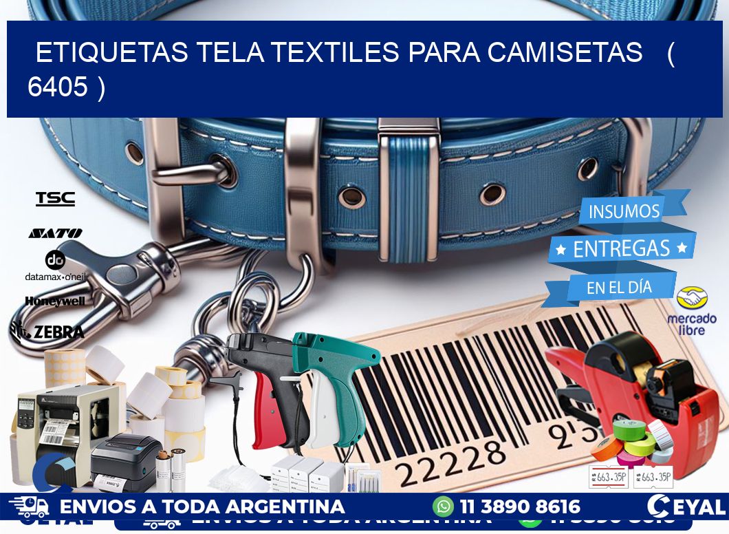 ETIQUETAS TELA TEXTILES PARA CAMISETAS   ( 6405 )