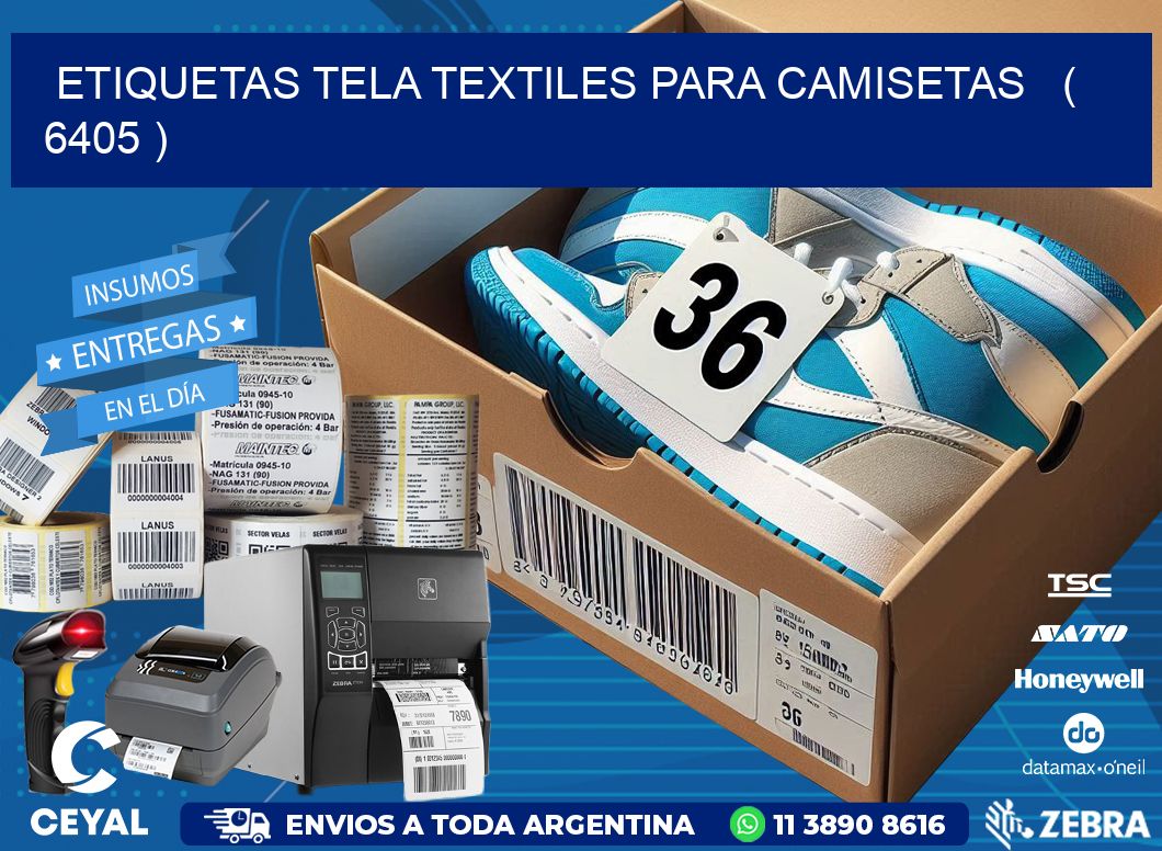 ETIQUETAS TELA TEXTILES PARA CAMISETAS   ( 6405 )