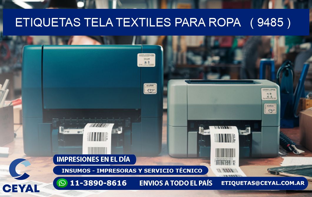 ETIQUETAS TELA TEXTILES PARA ROPA   ( 9485 )