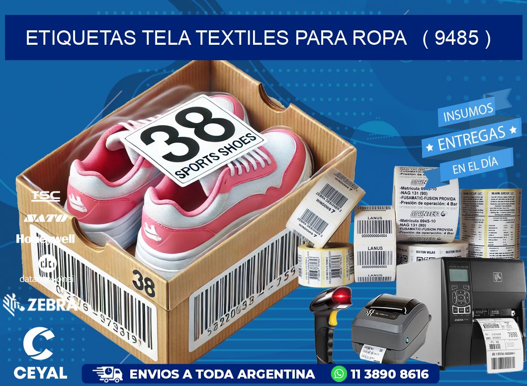 ETIQUETAS TELA TEXTILES PARA ROPA   ( 9485 )