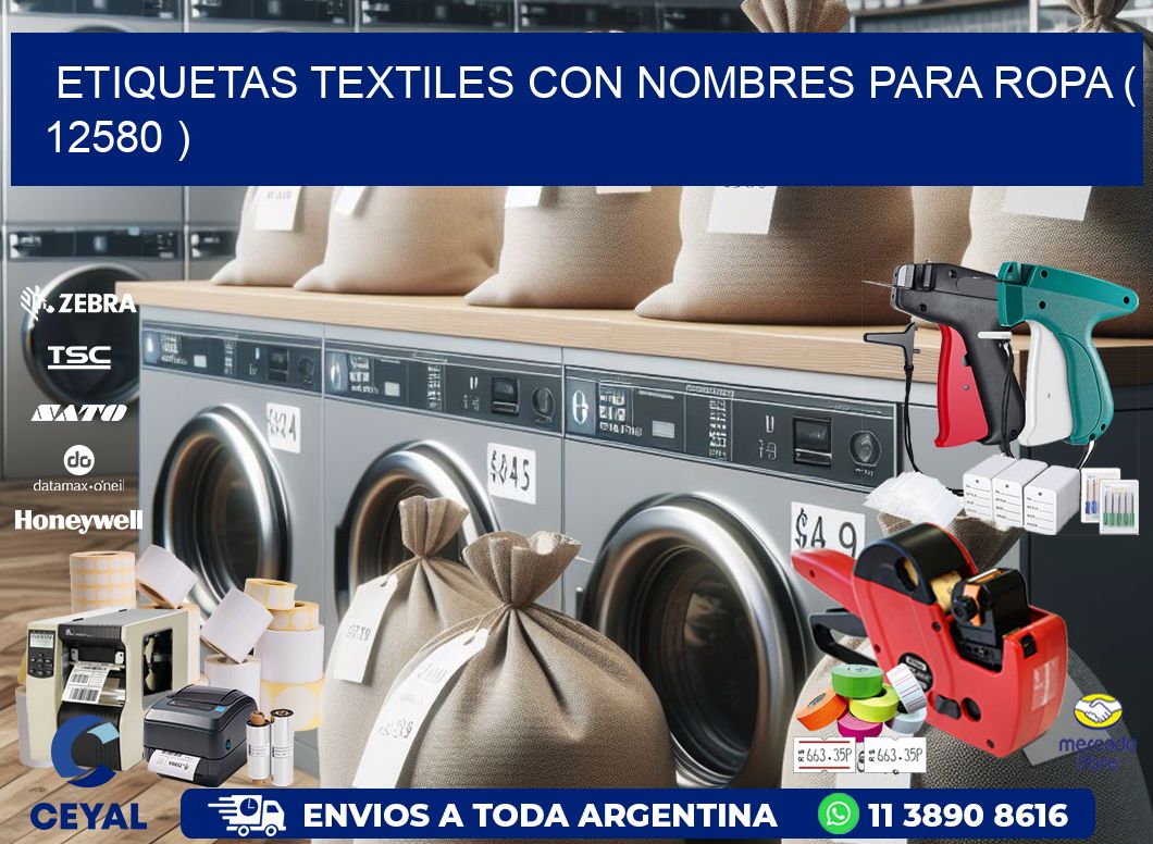 ETIQUETAS TEXTILES CON NOMBRES PARA ROPA ( 12580 )
