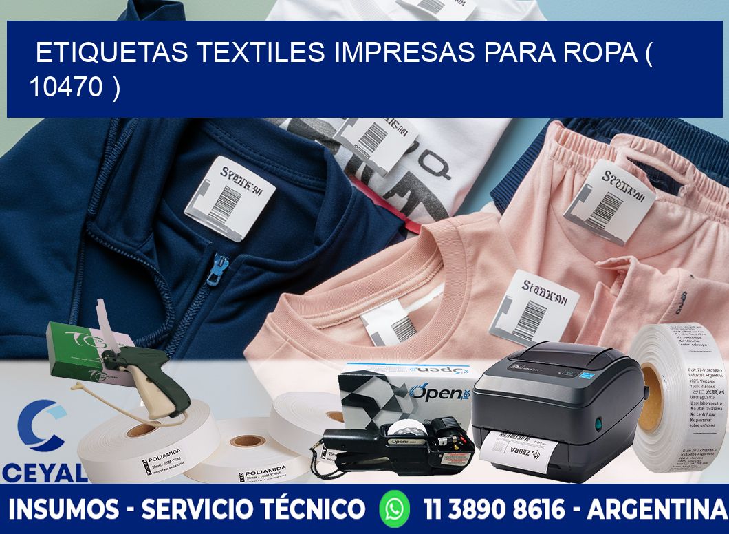 ETIQUETAS TEXTILES IMPRESAS PARA ROPA ( 10470 )