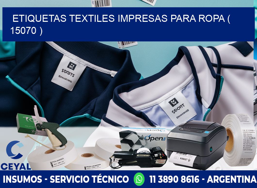 ETIQUETAS TEXTILES IMPRESAS PARA ROPA ( 15070 )