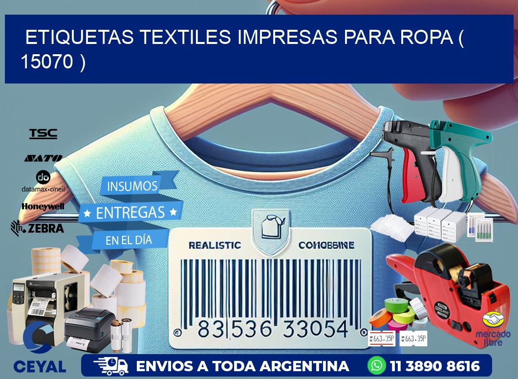 ETIQUETAS TEXTILES IMPRESAS PARA ROPA ( 15070 )