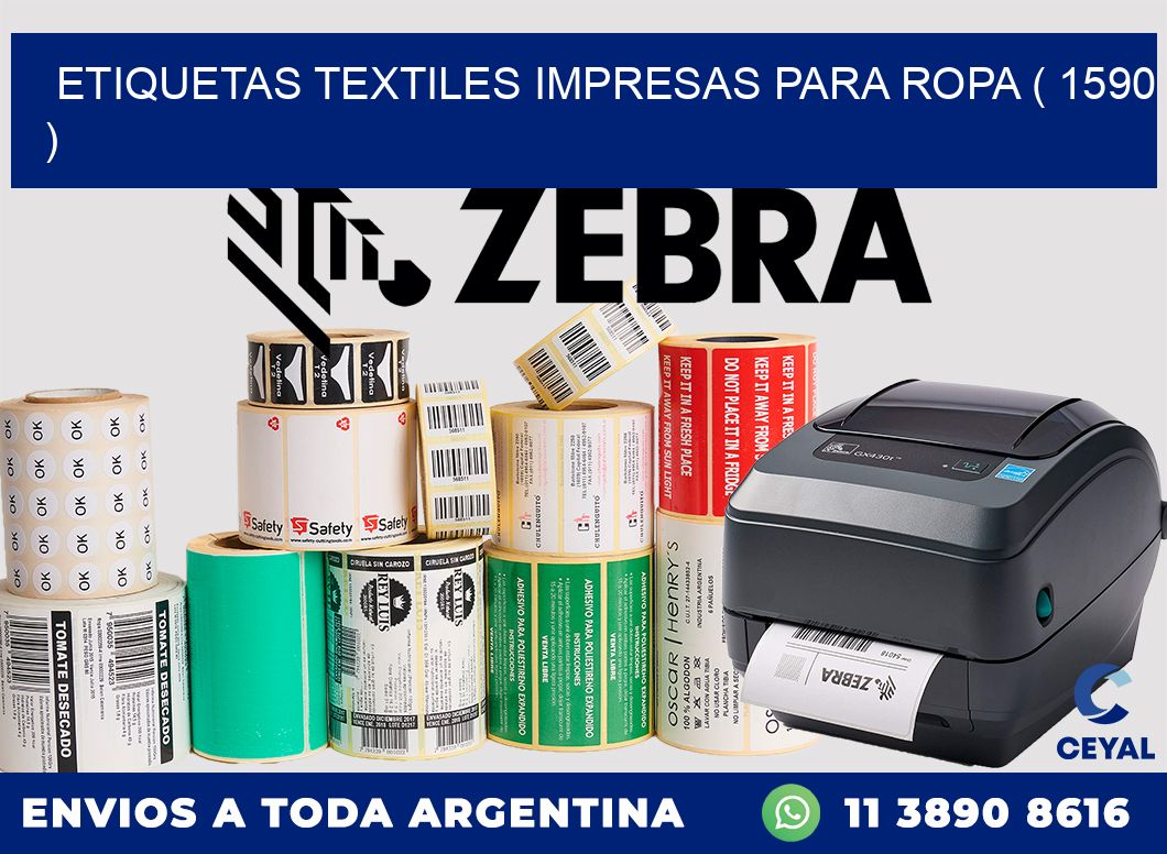 ETIQUETAS TEXTILES IMPRESAS PARA ROPA ( 1590 )