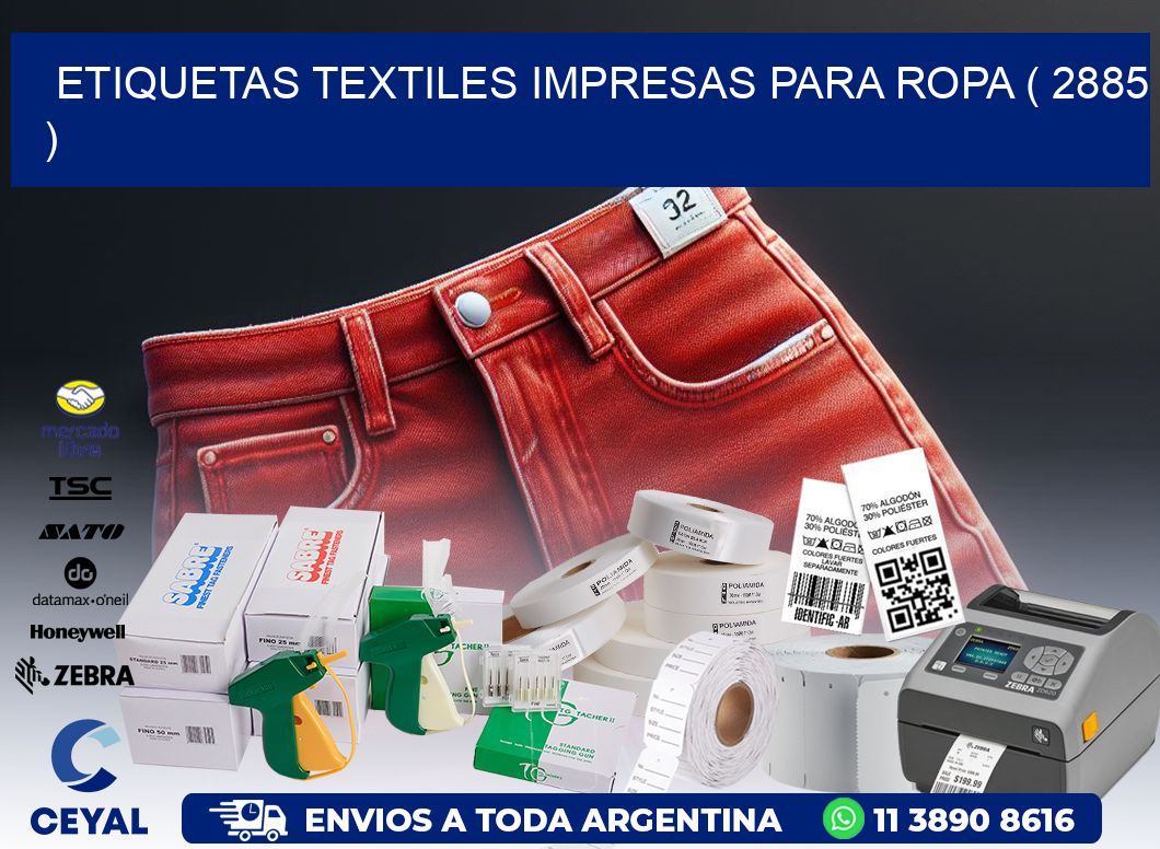 ETIQUETAS TEXTILES IMPRESAS PARA ROPA ( 2885 )