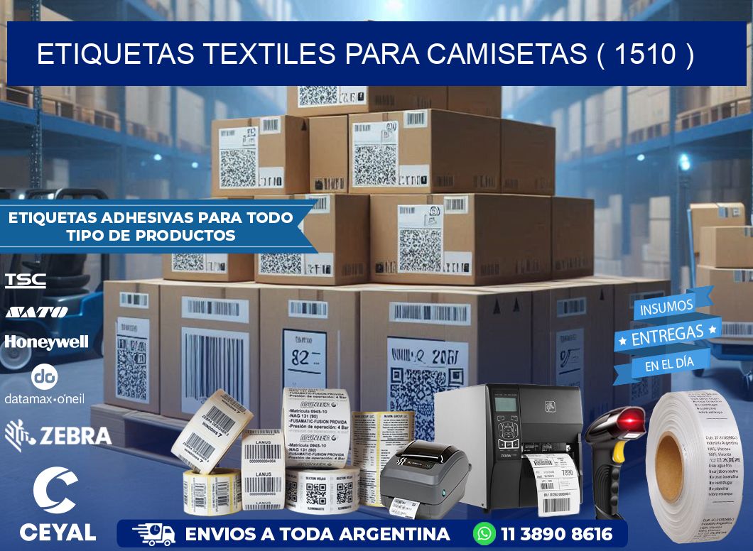 ETIQUETAS TEXTILES PARA CAMISETAS ( 1510 )