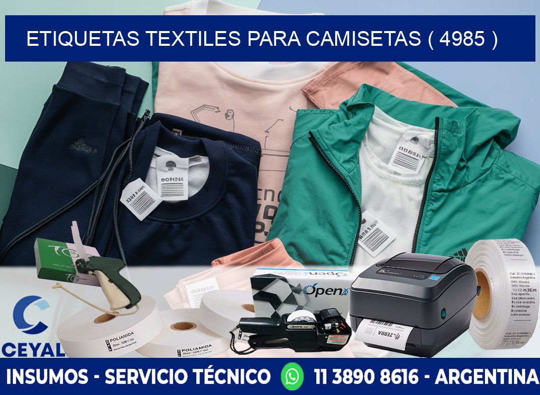 ETIQUETAS TEXTILES PARA CAMISETAS ( 4985 )