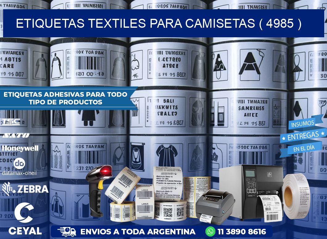 ETIQUETAS TEXTILES PARA CAMISETAS ( 4985 )