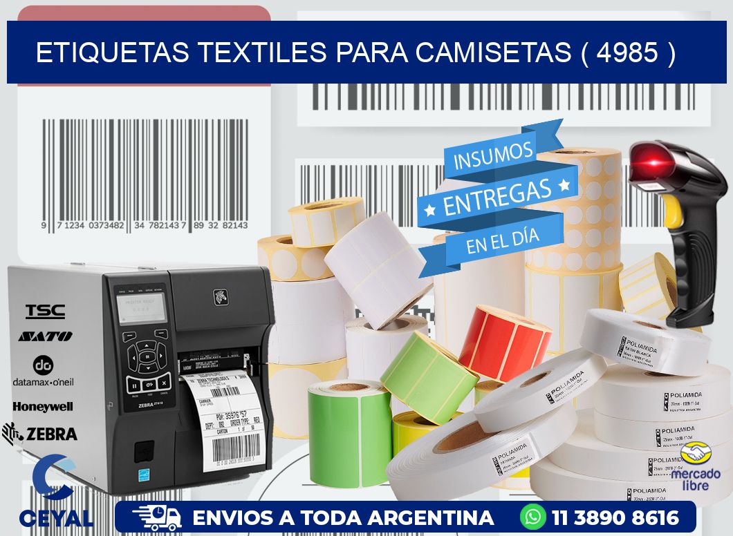 ETIQUETAS TEXTILES PARA CAMISETAS ( 4985 )